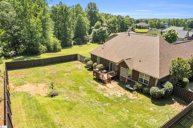 view of subject property