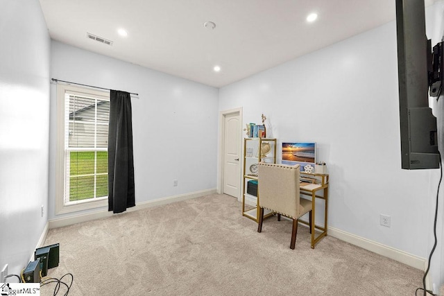 208 Laurel Trace Cir, Piedmont, SC 29673 - office with carpet flooring, baseboards, and recessed lighting
