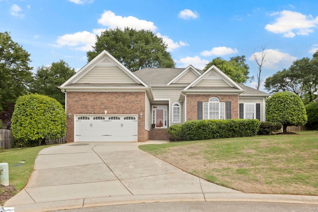 1008 Calumet Ct, Piedmont, SC 29673 - view of front of home featuring brick siding, concrete driveway, a shingled roof, and an attached garage