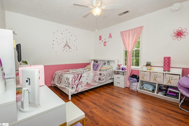 108 Ascot Ct, Easley, SC 29642 - bedroom with wood finished floors and ceiling fan