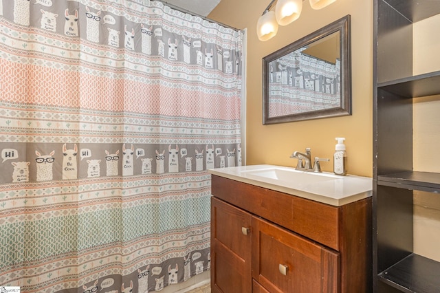 108 Ascot Ct, Easley, SC 29642 - bathroom with vanity and a shower with shower curtain