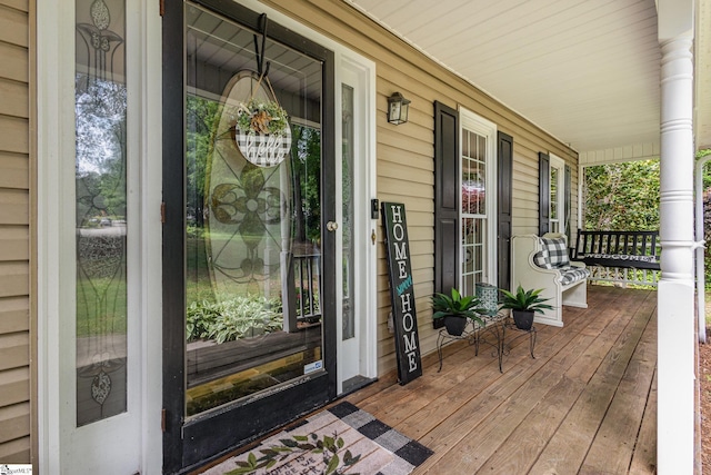 108 Ascot Ct, Easley, SC 29642 - doorway to property featuring a porch