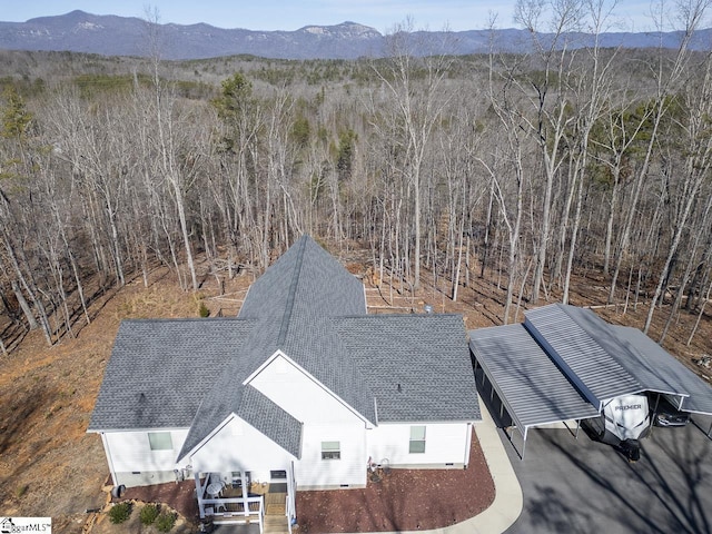 view of subject property