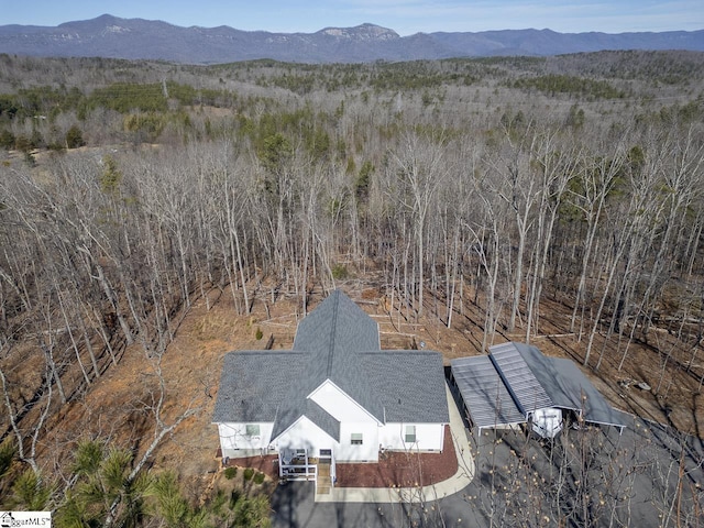 view from above of property