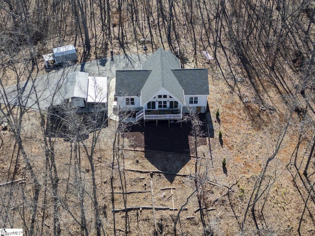 view from above of property