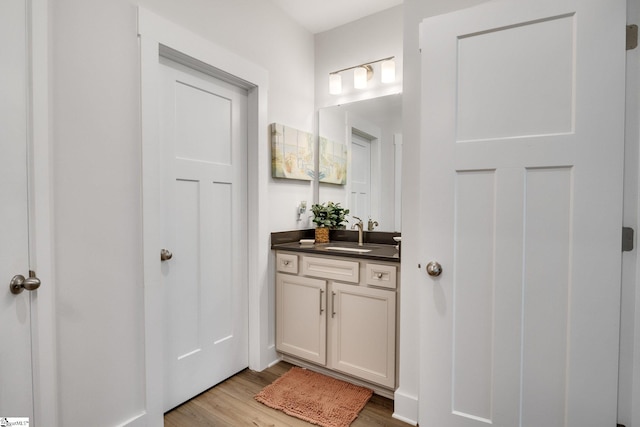 1560 Shallons Ct, Spartanburg, SC 29301 - bathroom featuring wood finished floors and vanity