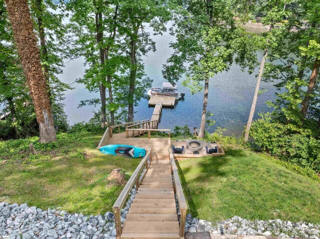 702 Lakewinds Blvd, Inman, SC 29349 - dock with a water view