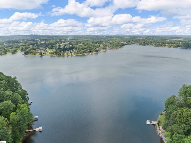 702 Lakewinds Blvd, Inman, SC 29349 - drone / aerial view of a large body of water and a forest
