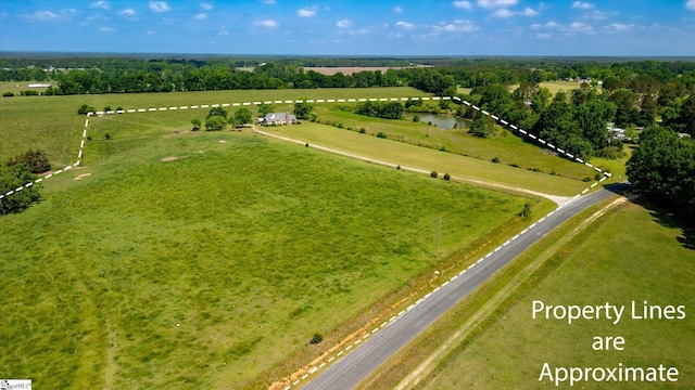 aerial view of sparsely populated area