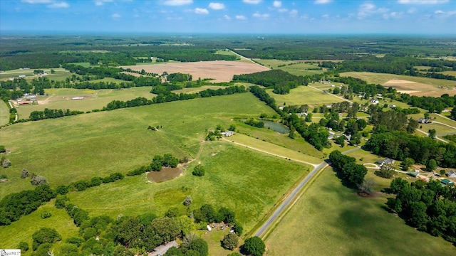 aerial view of property's location featuring rural landscape