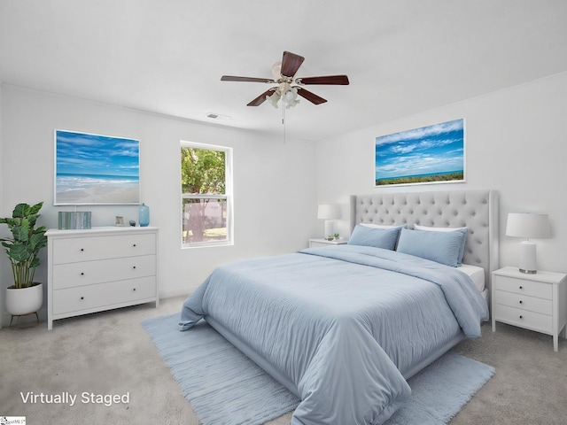 7 Williams St, Spartanburg, SC 29301 - bedroom with light carpet and a ceiling fan