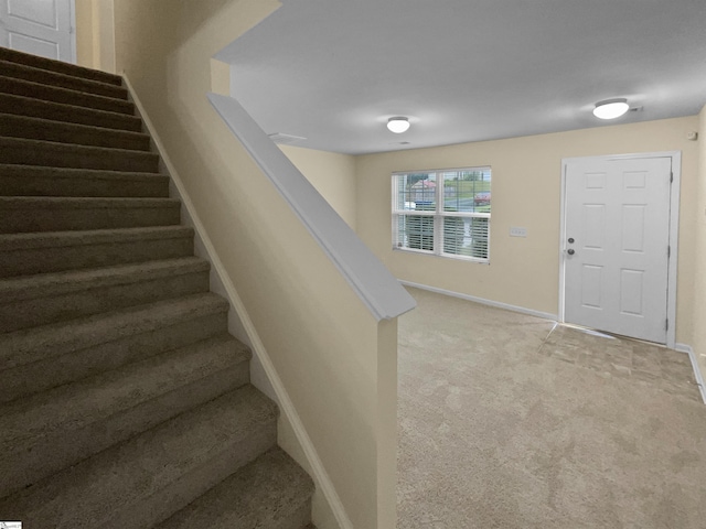 135 Evvalane Dr, Spartanburg, SC 29302 - stairs with carpet floors and baseboards