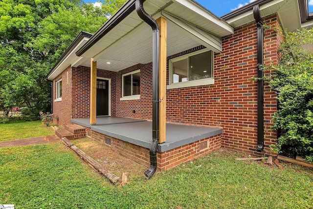 3902 Old Buncombe Rd, Greenville, SC 29617 - view of home's exterior featuring a yard and brick siding