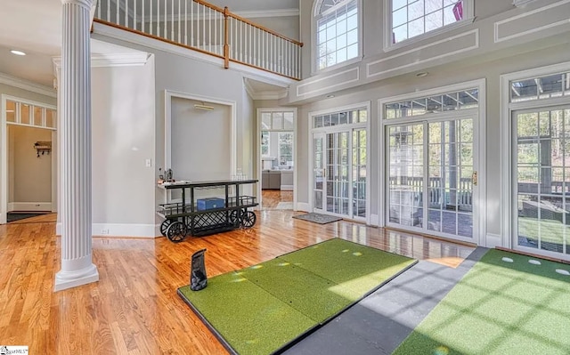 view of sunroom