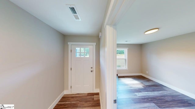 1306 Fairview Rd, Gaffney, SC 29341 - doorway to outside featuring wood finished floors and baseboards