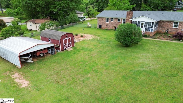 view of subject property