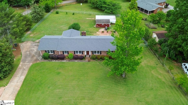 view of subject property