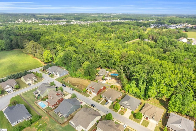 107 Summer Oak Ln, Simpsonville, SC 29680 - aerial view of property and surrounding area with nearby suburban area and a forest
