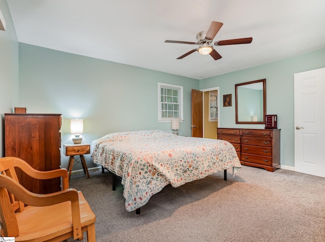 1312 Anderson Hwy, Easley, SC 29642 - bedroom with carpet, baseboards, and ceiling fan