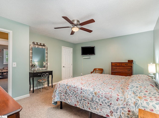 1312 Anderson Hwy, Easley, SC 29642 - carpeted bedroom with baseboards and ceiling fan