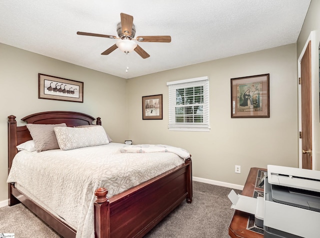 1312 Anderson Hwy, Easley, SC 29642 - bedroom with carpet flooring, baseboards, and ceiling fan