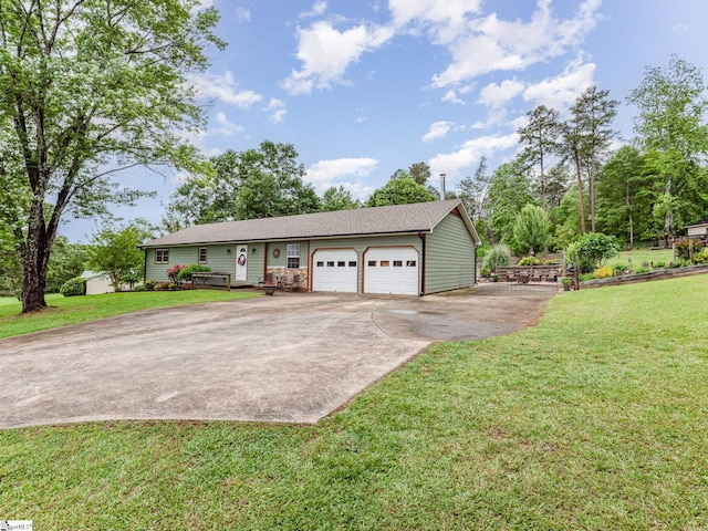 1312 Anderson Hwy, Easley, SC 29642 - single story home with driveway, a garage, and a front lawn