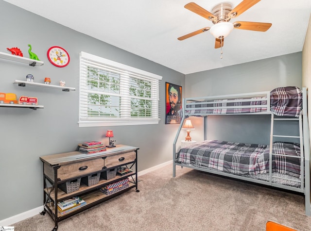 1312 Anderson Hwy, Easley, SC 29642 - carpeted bedroom with baseboards and ceiling fan