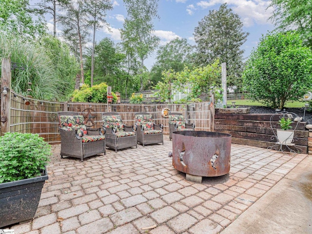 1312 Anderson Hwy, Easley, SC 29642 - view of patio / terrace with a fenced backyard and an outdoor hangout area