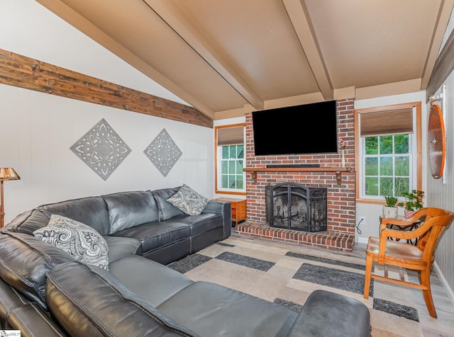 1312 Anderson Hwy, Easley, SC 29642 - living area featuring a fireplace and wood finished floors