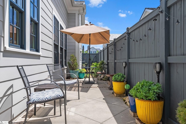 114 Burrough St, Greenville, SC 29615 - view of patio / terrace with a fenced backyard