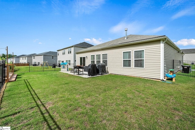 rear view of property with a patio