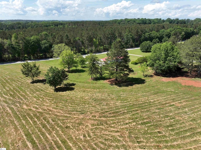 overview of rural landscape featuring a forest