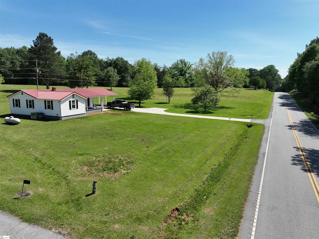 view from above of property