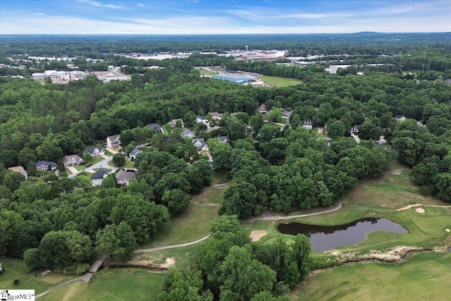 111 Golf View Ln, Greenville, SC 29609 - bird's eye view of a nearby body of water, a golf course, and a forest