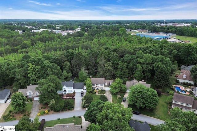 111 Golf View Ln, Greenville, SC 29609 - aerial view of residential area featuring a forest