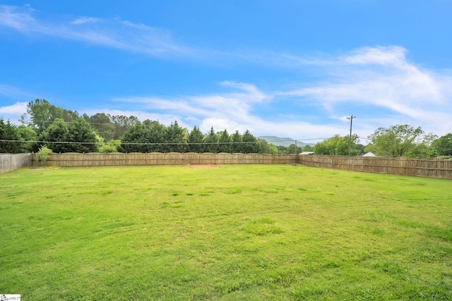 view of yard