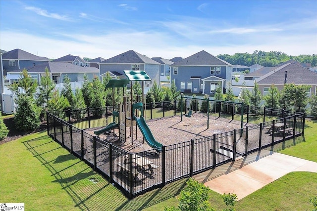 204 Hazelcroft Dr, Fountain Inn, SC 29644 - community play area featuring a residential view