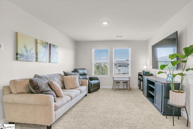 204 Hazelcroft Dr, Fountain Inn, SC 29644 - living room with baseboards and light carpet