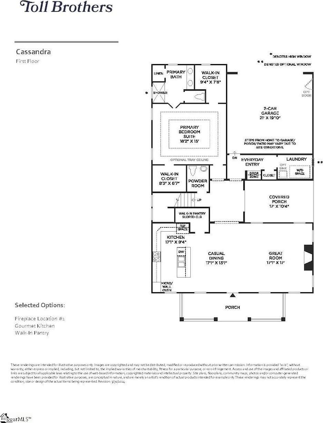 30 Tull St Lot 474Cassandra, Farmhouse, Greer, SC 29651 - floor plan / room layout