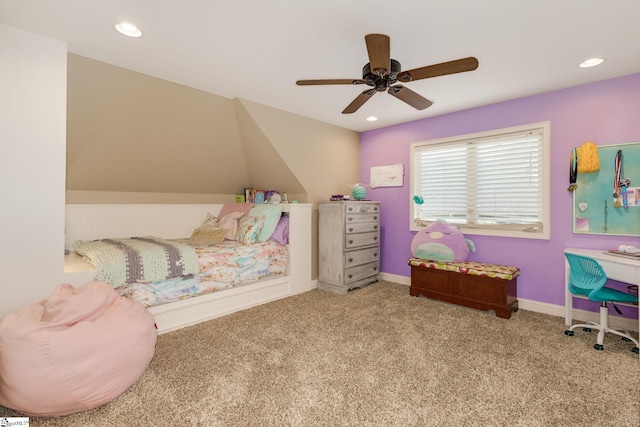 15 Paddington Ave, Greenville, SC 29609 - bedroom featuring carpet, ceiling fan, recessed lighting, and baseboards