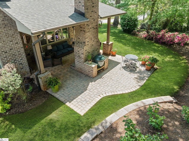 15 Paddington Ave, Greenville, SC 29609 - view of patio with outdoor lounge area