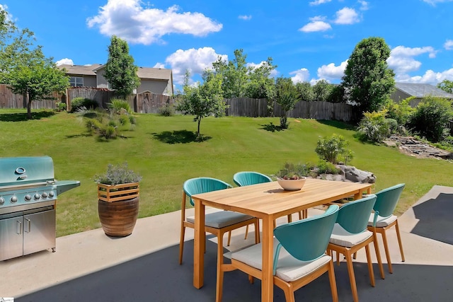 9 Sheldrake Pl, Simpsonville, SC 29681 - view of patio / terrace with outdoor dining area and grilling area
