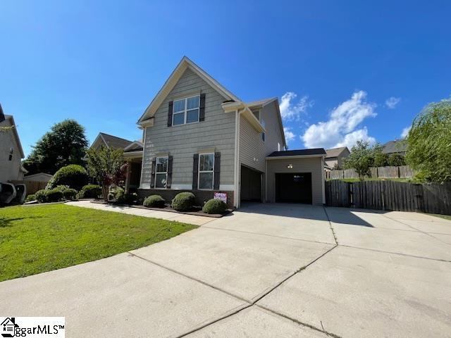 9 Sheldrake Pl, Simpsonville, SC 29681 - view of front of property with concrete driveway and a garage