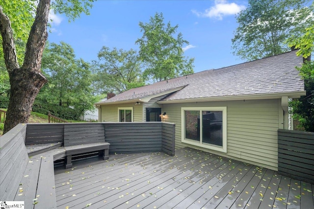 1606 Winding Way, Taylors, SC 29687 - view of wooden terrace