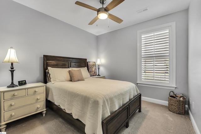 302 Owasso Dr, Greenville, SC 29615 - bedroom with carpet floors, baseboards, and ceiling fan