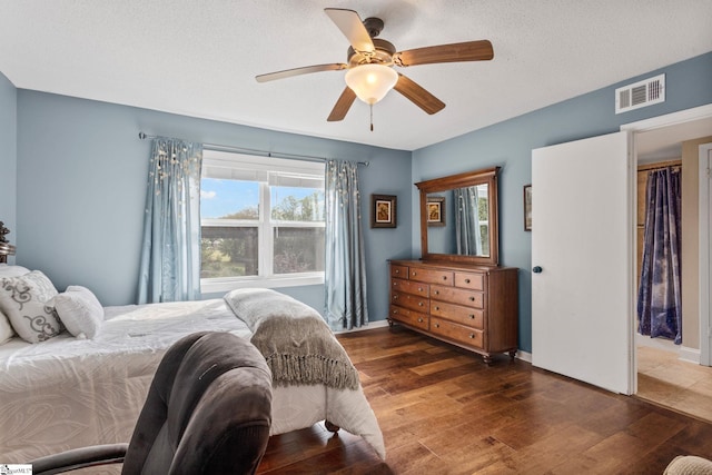 21 Pebble Creek Way, Taylors, SC 29687 - bedroom with wood finished floors, ceiling fan, and baseboards