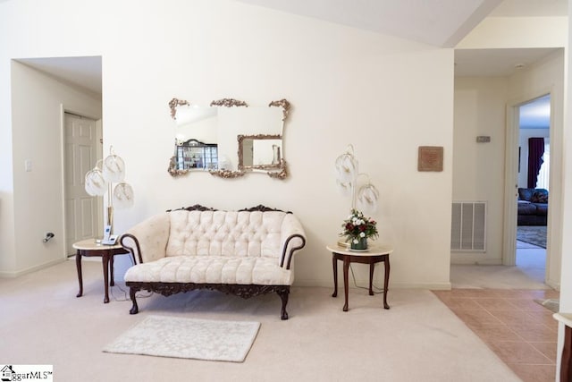 521 N Calhoun Shores Pkwy, Calhoun Falls, SC 29628 - living area featuring carpet and baseboards