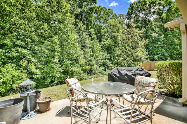 3 Wisner Ct, Simpsonville, SC 29681 - view of patio / terrace with outdoor dining space and fence