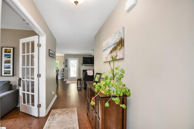 3 Wisner Ct, Simpsonville, SC 29681 - corridor with dark wood finished floors and baseboards