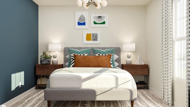 21 Snowmill Rd Unit Ag 7Emerson Ve A, Woodruff, SC 29388 - bedroom with a chandelier and baseboards